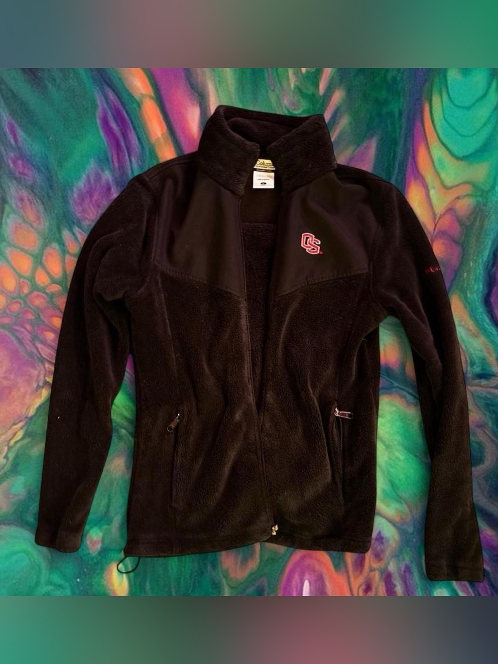 Columbia Sportswear OSU Black Full-Zip Fleece Jacket